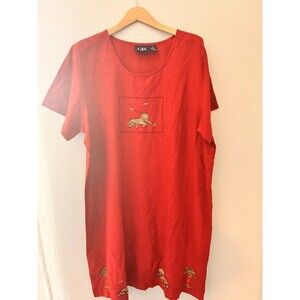 C.B. CASUAL Womens Cotton Res Dress Size 3X‎ CottageCore Summer